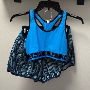 Under Armour Sports Bra and Shorts